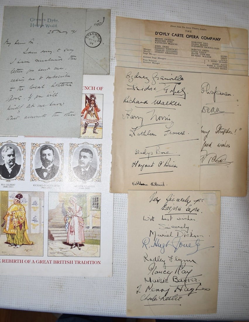 WILLIAM GILBERT (GILBERT & SULLIVAN) W/ALS (1 of 13)