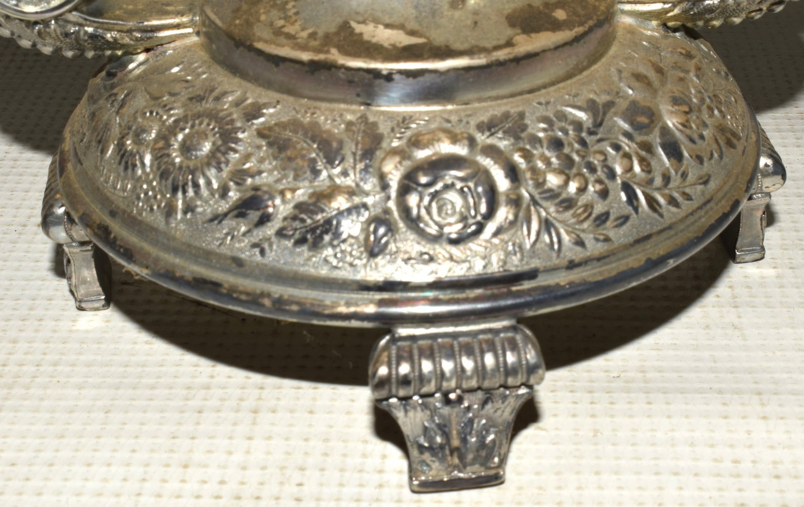 VICTORIAN SILVERPLATE SPOONER C. 1880 H 14" - 6