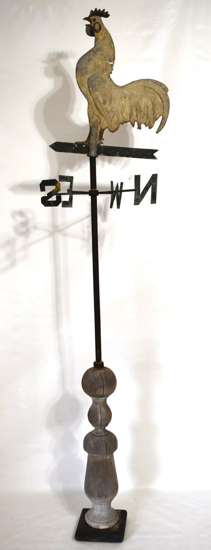 COUNTY PAINTED ROOSTER WEATHERVANE, C. 1930 (1 of 5)