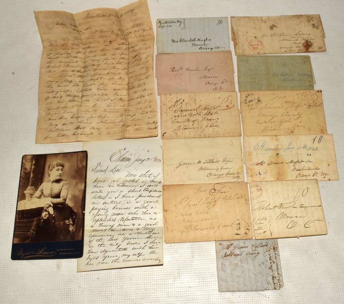 LOT ORANGE CO. NY MOFFET FAMILY CORRESPONDENCE/COVERS (1 of 6)