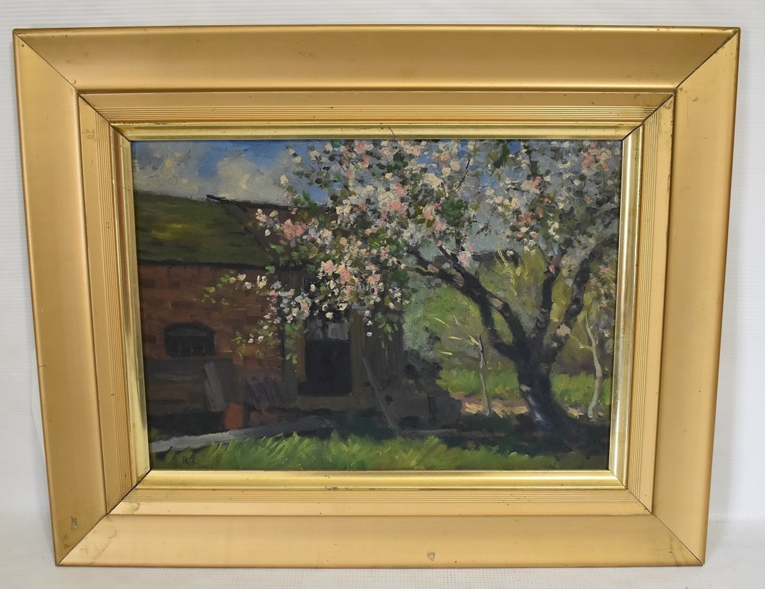 O/B APPLE BLOSSOMS SIGNED ERC (EMMASITA REGISTER CORSON (1 of 8)