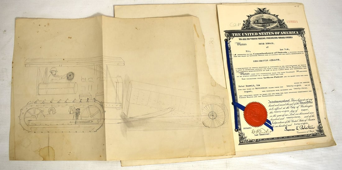 UNITED STATES PATENT "SNOW-REMOVING APPARATUS" VEHICLE (1 of 7)