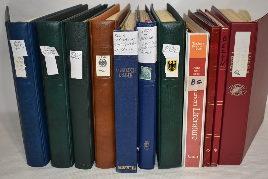 11 BERLIN GERMANY POSTAGE STAMP ALBUMS INCL.1930'S-80'S (1 of 12)