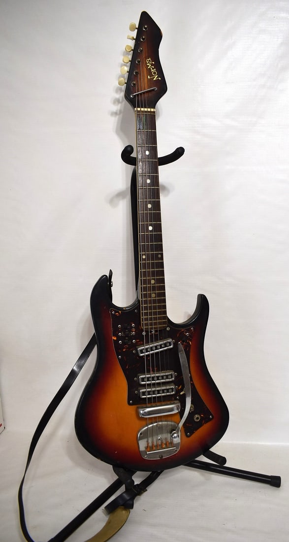 JAPANESE NORMA ELECTRIC GUITAR TOBACCO SUNBURST (1 of 8)