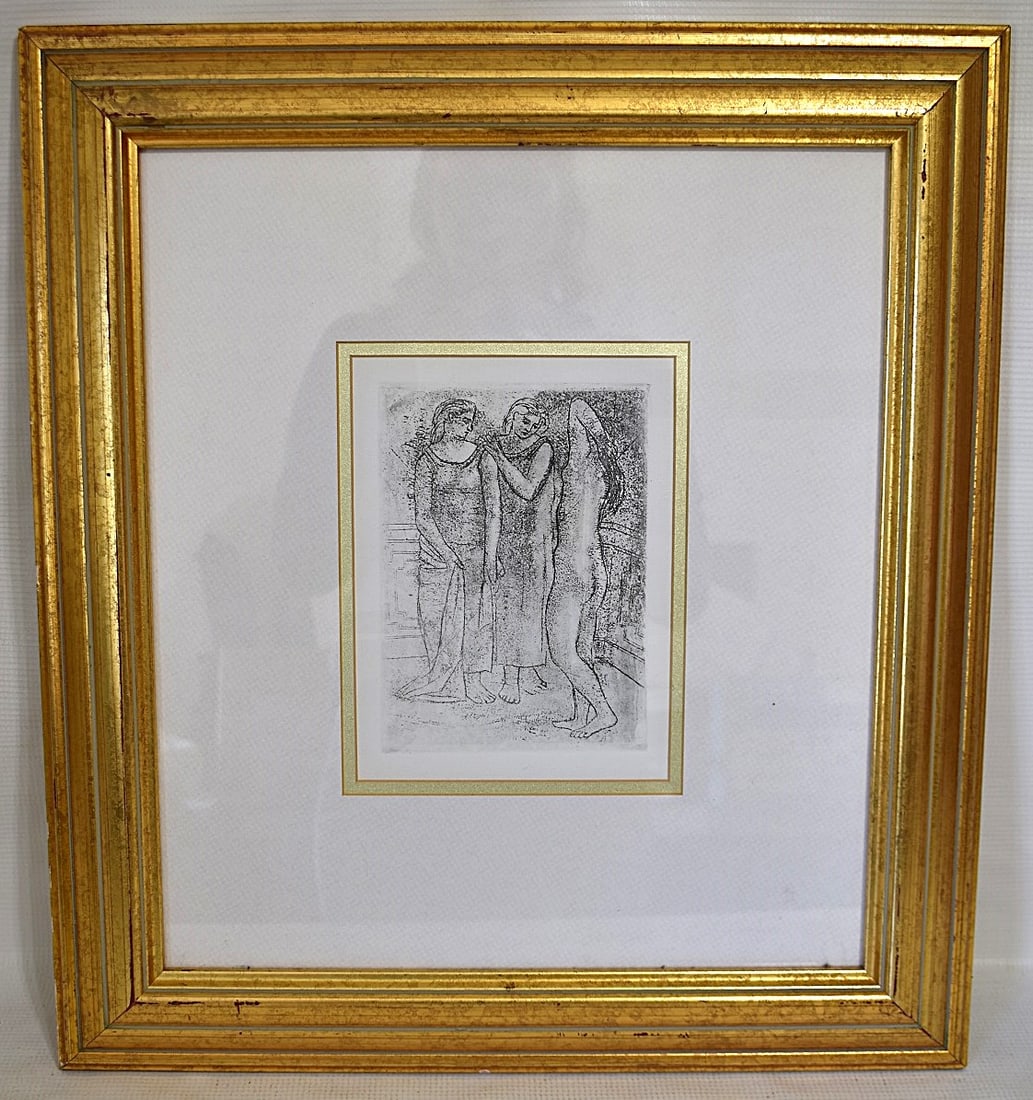 RESTRIKE ETCHING, THREE GRACES, PABLO PICASSO (1 of 4)