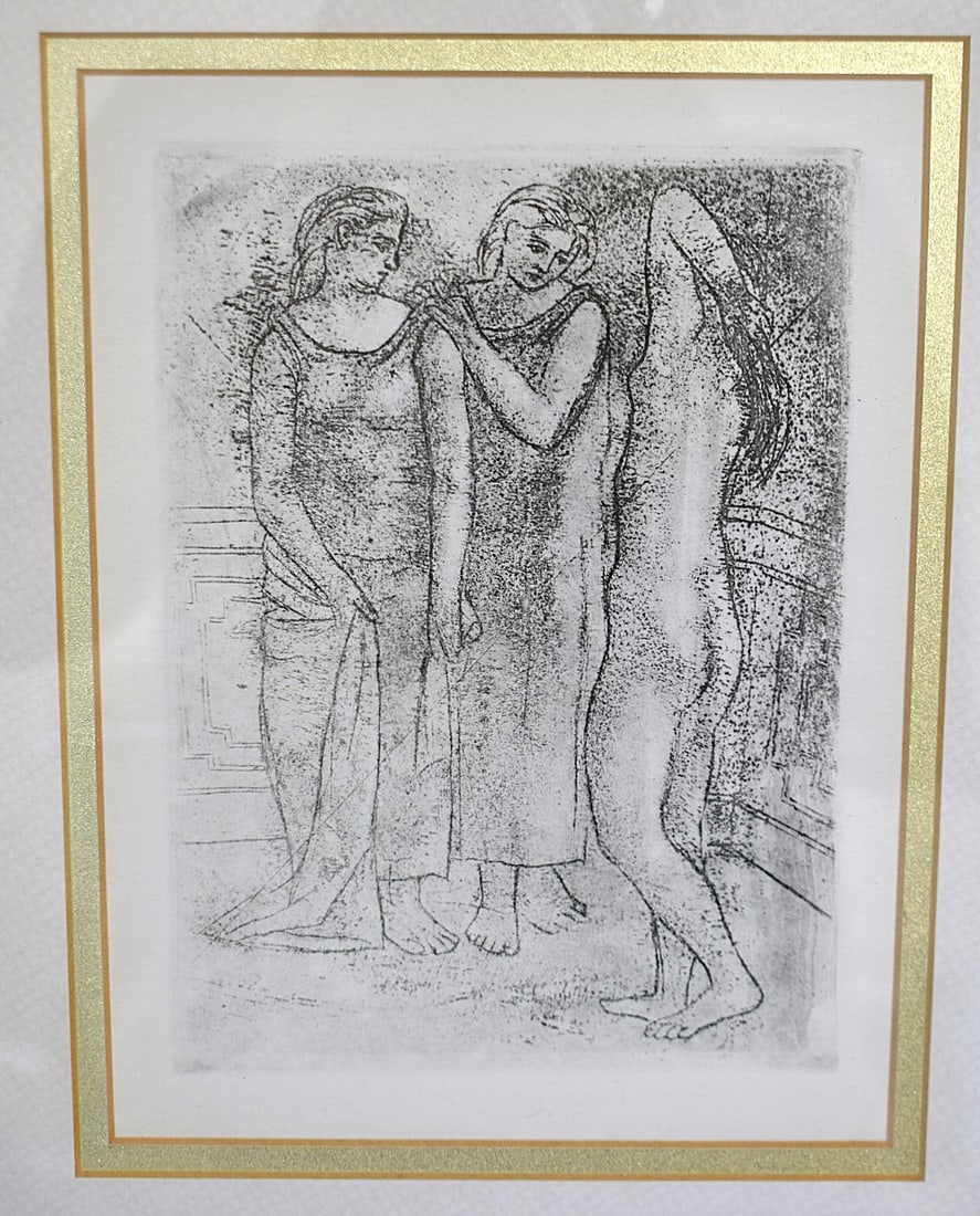 RESTRIKE ETCHING, THREE GRACES, PABLO PICASSO - 2