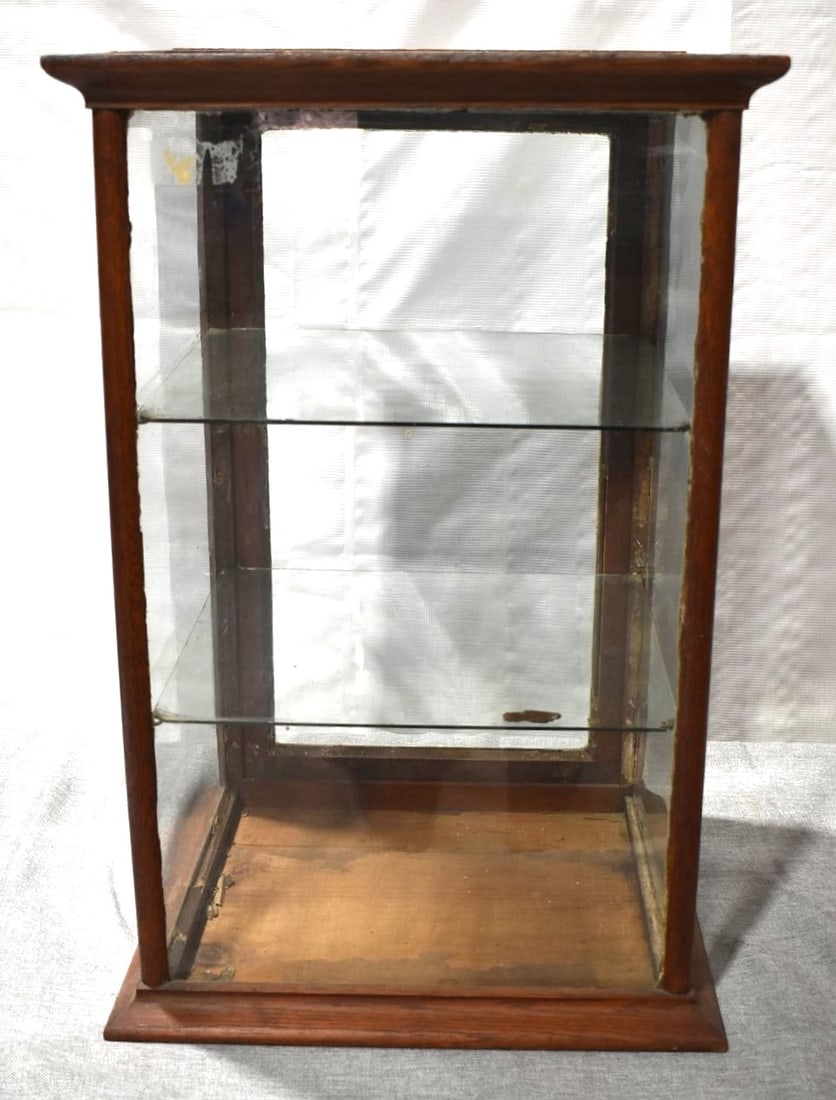 COUNTRY STORE OAK COUNTERTOP PIE SAFE, 20TH C. (1 of 5)