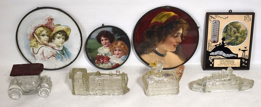 LOT ASSORTED STOVE PIPE COVER MINIATURES (1 of 9)