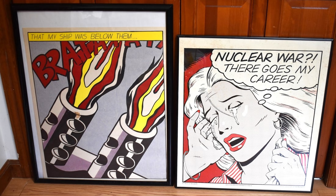LOT (2) LITHOGRAPHS ROY LICHTENSTEIN, STEPHAN VANCE (1 of 10)