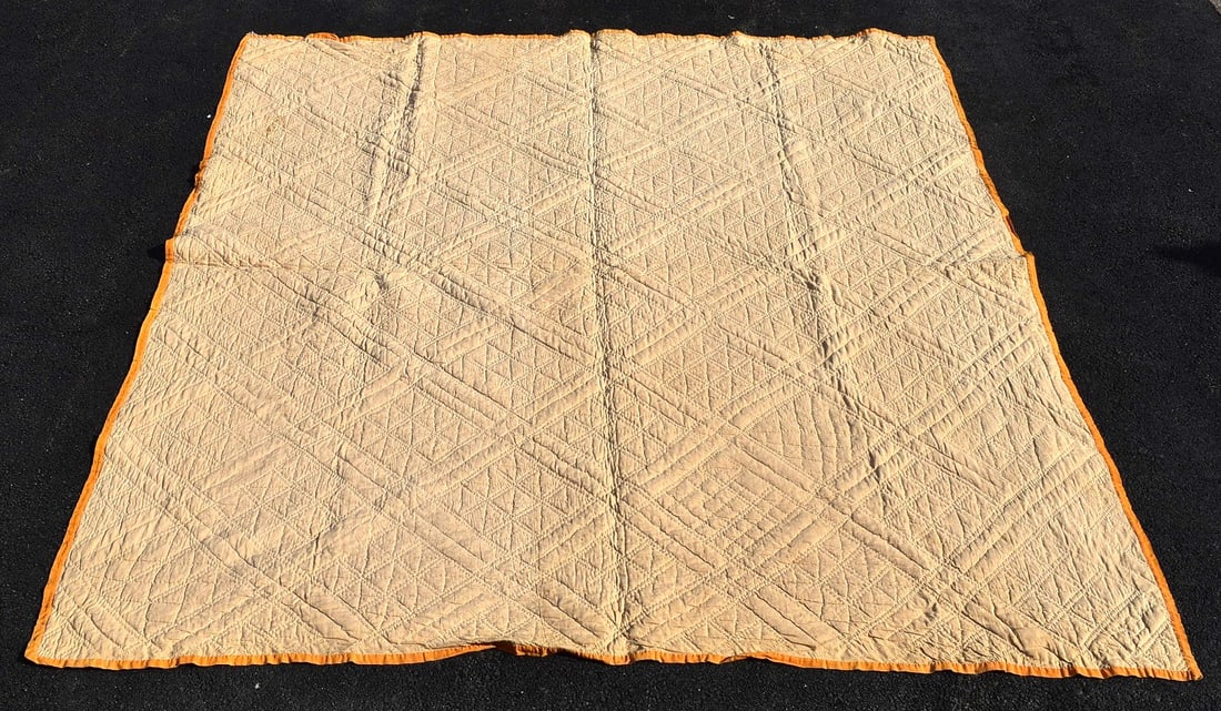 COUNTRY PATCHWORK QUILT, 19/20TH C. - 3