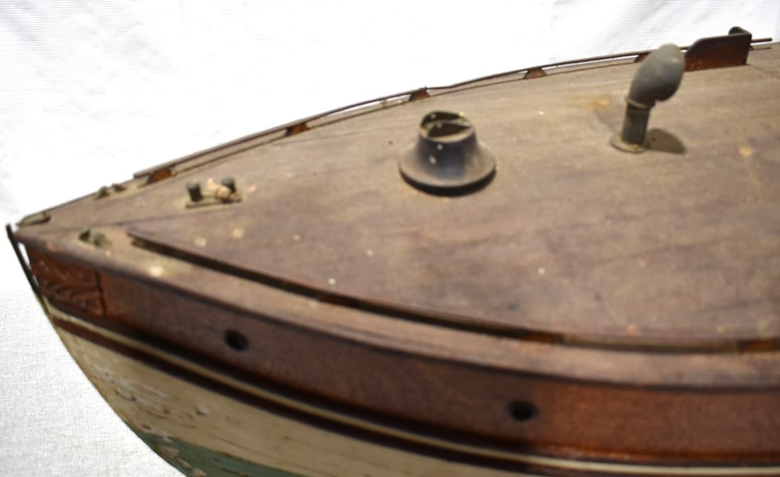 REMOTE CONTROL SHIP MODEL, C. 1910/20, L. 48" - 4