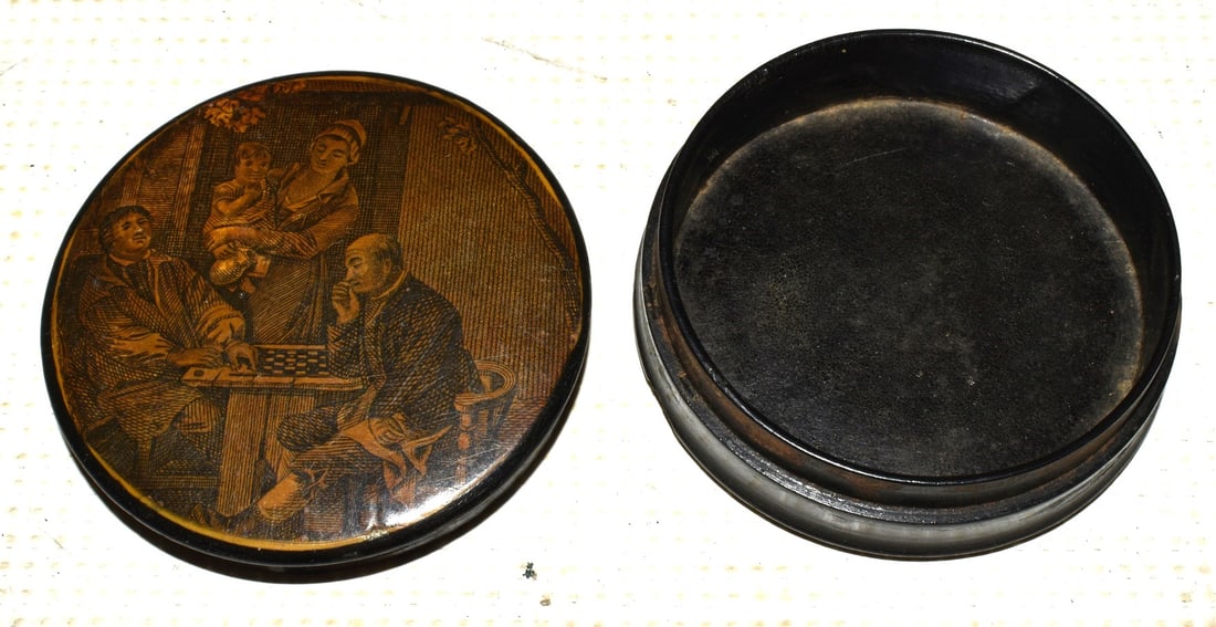LOT (5) EARLY SNUFF BOXES, 19TH C. - 10