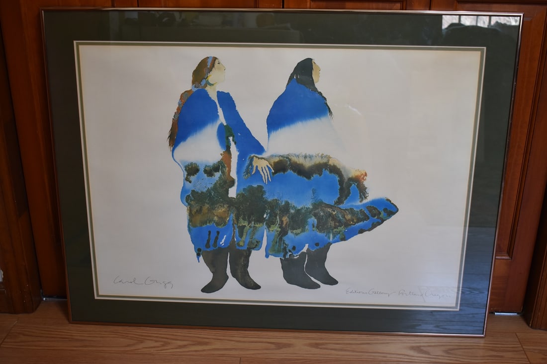 LITHO SIGNED CAROL GRIGG EDITIONS GALLERY, PORTLAND, OR: LITHOGRAPH SIGNED CAROL GRIGG EDITIONS GALLERY, PORTLAND, OREGON, C. 1980, H. 29" W. 39"