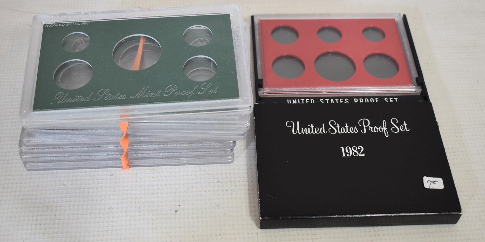 BOX LOT ASSORTED COIN BOXES/HOLDERS - 10
