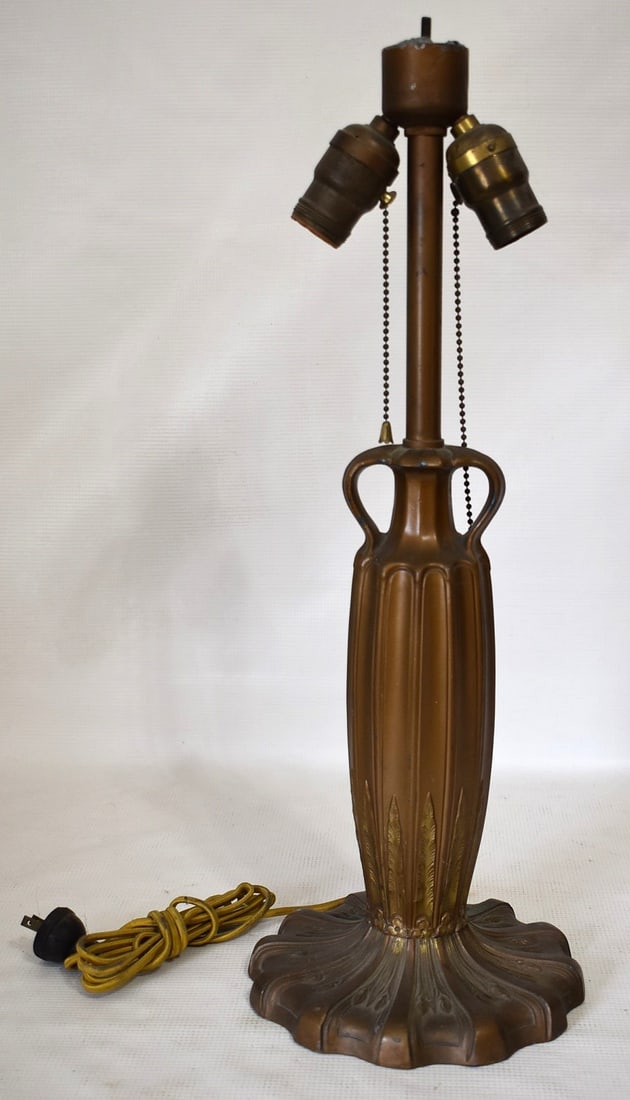 LOT (2) VINTAGE TABLE LAMP BASES, C. 1920'S, H. 24" (1 of 10)