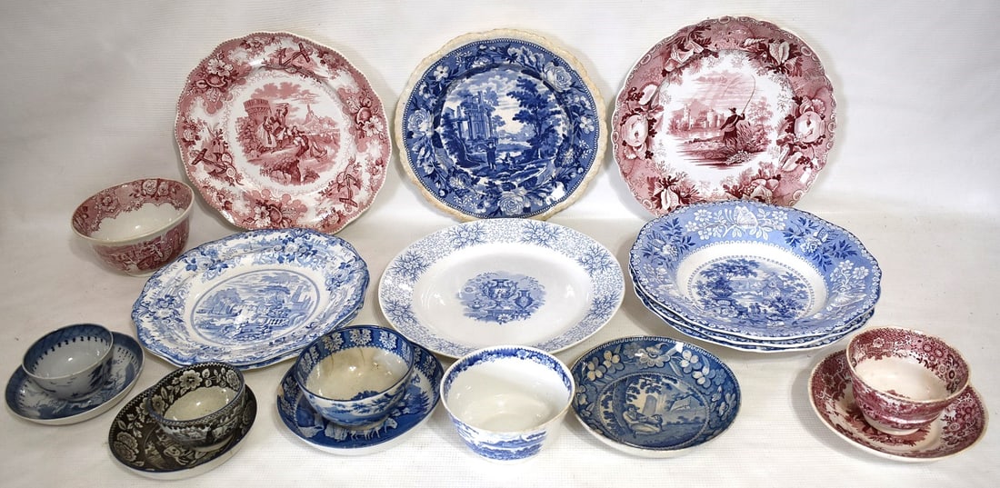 ASST. STAFFORDSHIRE/SOFT PASTE PORCELAIN INCL. PLATES++ (1 of 20)