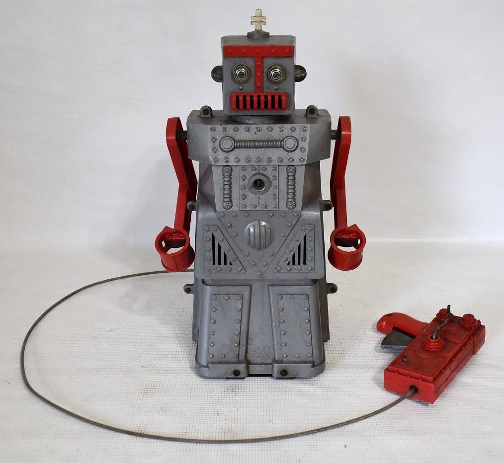 VINTAGE IDEAL ROBBY THE ROBOT, C. 1960'S, H. 14" (1 of 9)