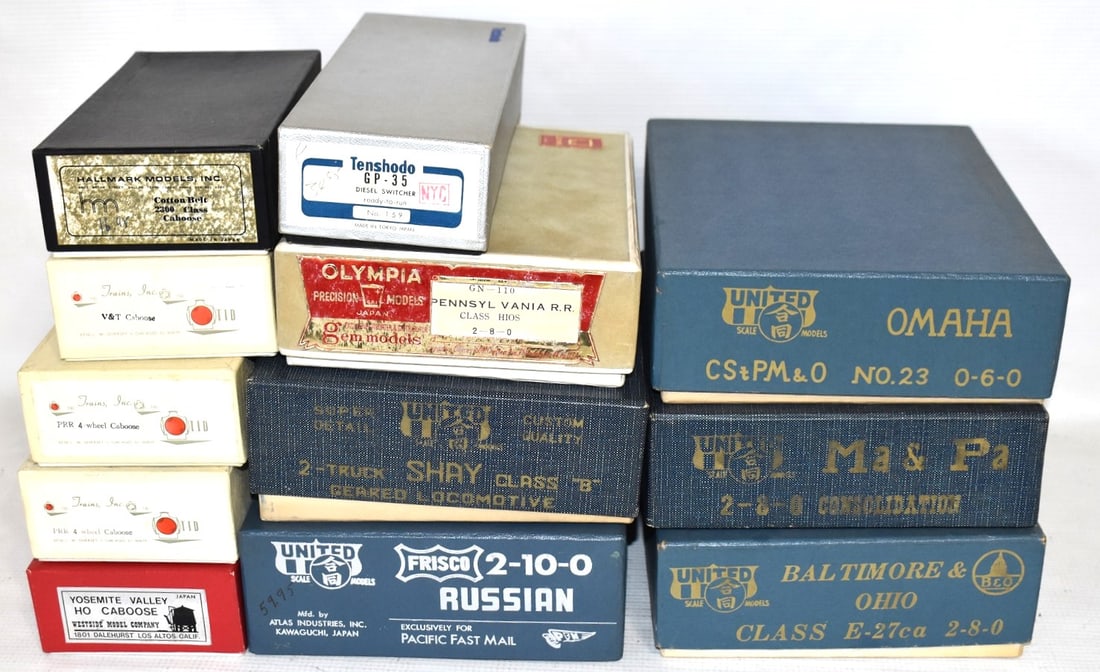 LOT ASSORTED H.O. SCALE BRASS TRAINS, 1940/60 (1 of 6)
