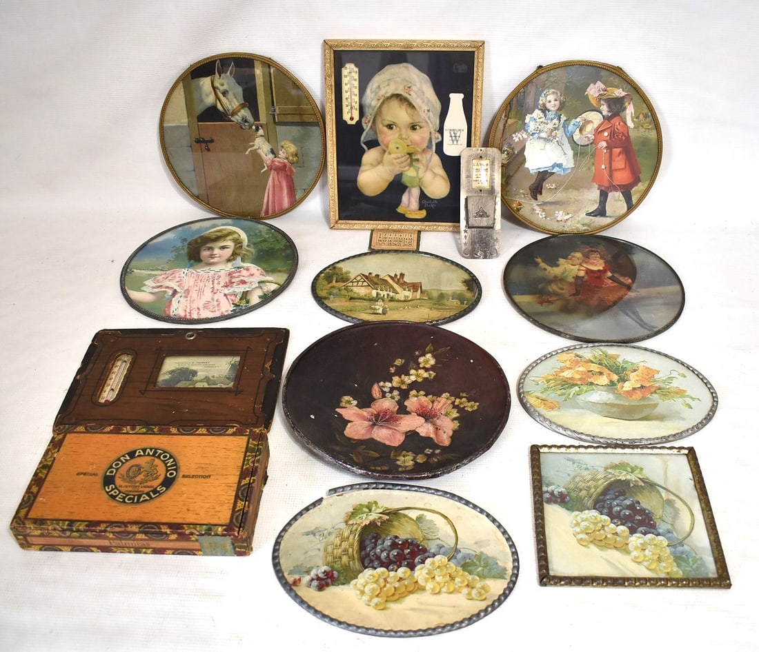 LOT ASSORTED STOVE PIPE COVERS, 19/20TH C. (1 of 6)