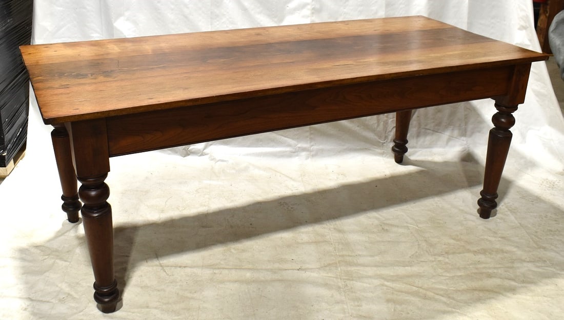 COUNTRY WALNUT/CHESTNUT HARVEST TABLE, 19TH C. (1 of 9)