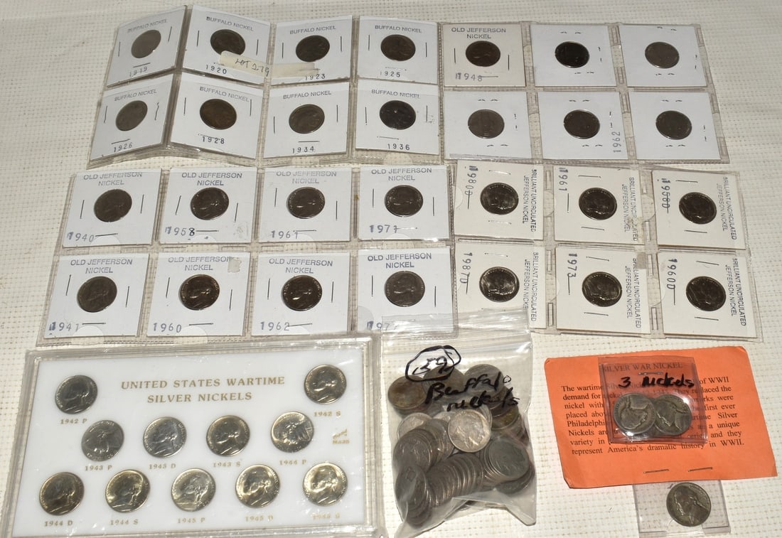 LOT (26) ASSORTED BUFFALO /JEFFERSON NICKELS (1 of 10)