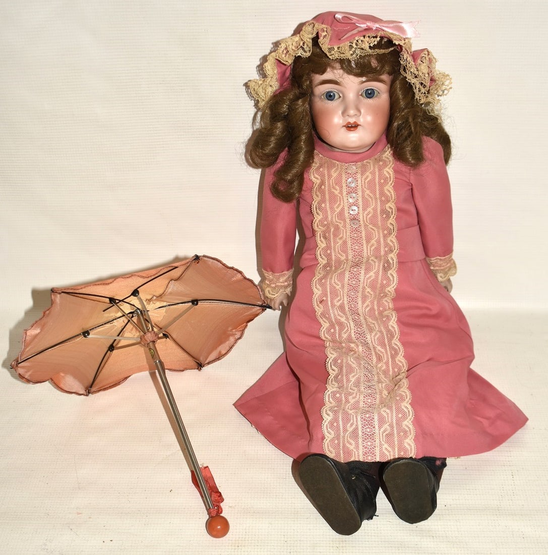 LOT (3) ASSORTED BISQUE DOLLS, 19/20TH C. - 8
