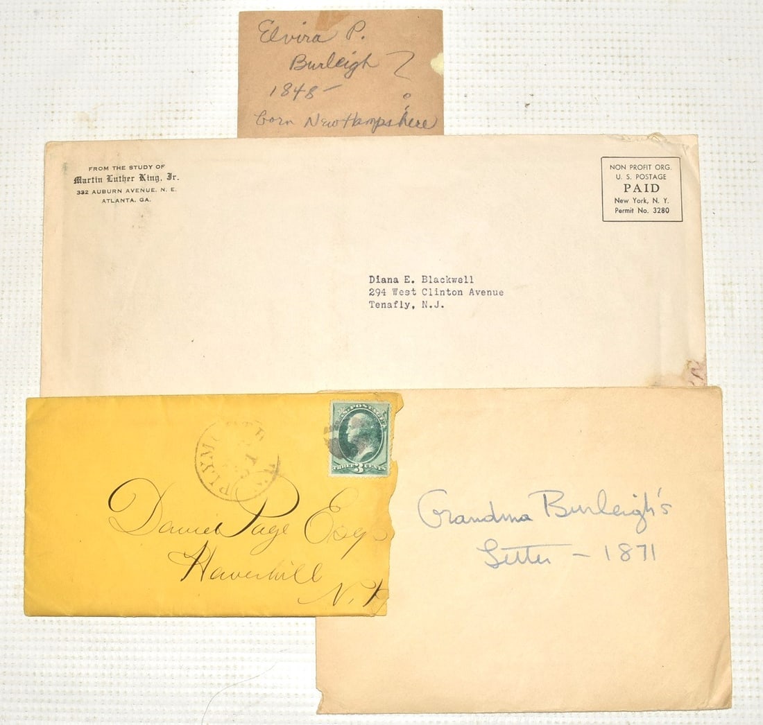 LOT INCLUDING MARTIN LUTHER KING LETTER, 19/20TH C. (1 of 14)