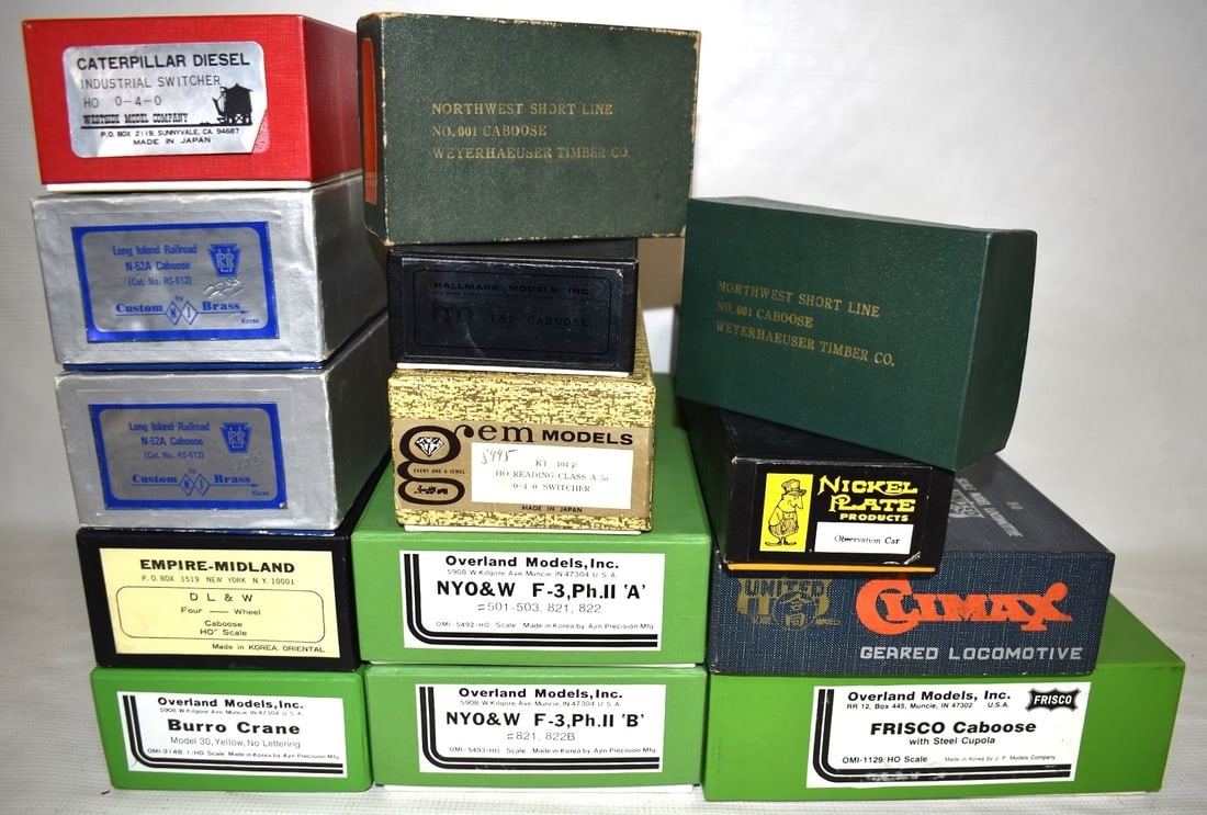 LOT ASSORTED H.O. SCALE BRASS TRAINS, C. 1940/60 (1 of 10)