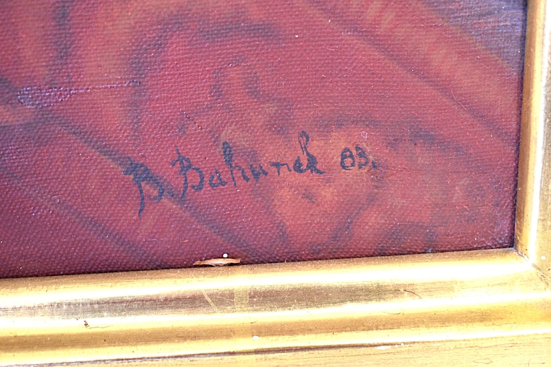 O/C NUDE, SIGNED B. BAHUNER, '83 - 2