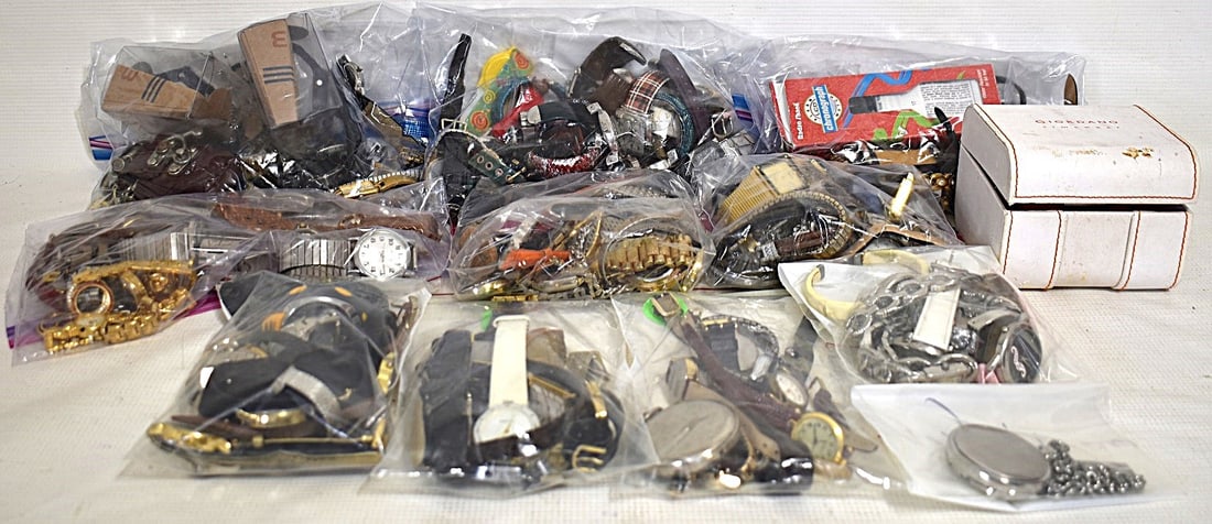 HUGE LOT ASSORTED VINTAGE/COSTUME WATCHES, 20TH C. (1 of 12)