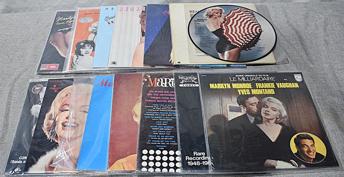 LOT ASSORTED VINTAGE MARILYN MONROE (1926-1962) RECORDS (1 of 4)
