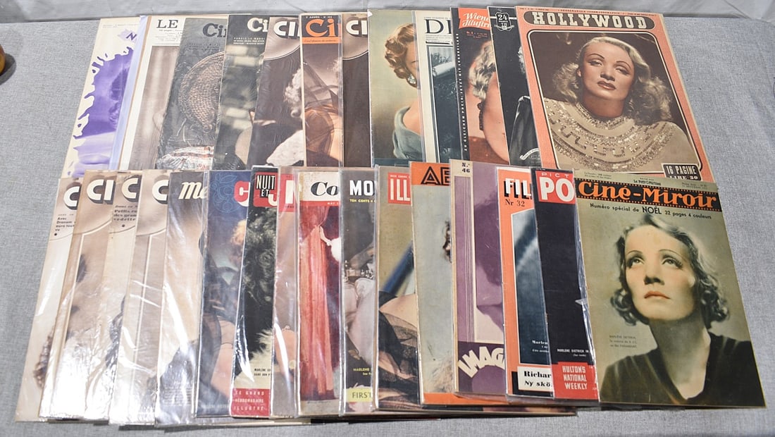 LOT ASSORTED VINTAGE MARLENE DIETRICH (1901-1992) COVER (1 of 6)
