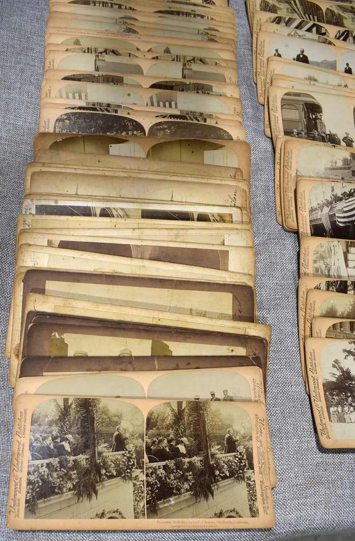 LOT ASSORTED STEREOPTIC VIEW CARDS, 19/20TH C. - 5