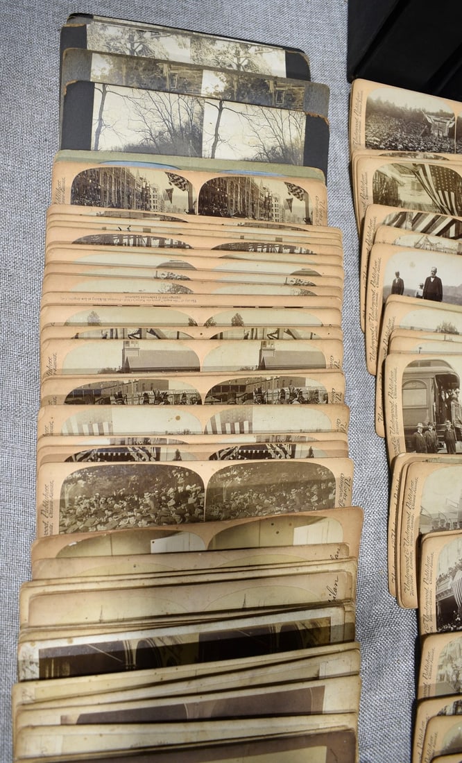 LOT ASSORTED STEREOPTIC VIEW CARDS, 19/20TH C. - 6