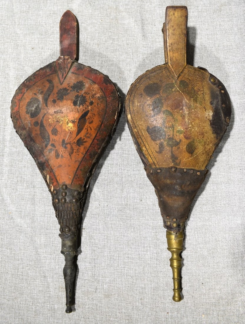 LOT (2) FEDERAL STENCILED BELLOWS, 19TH C. (1 of 9)