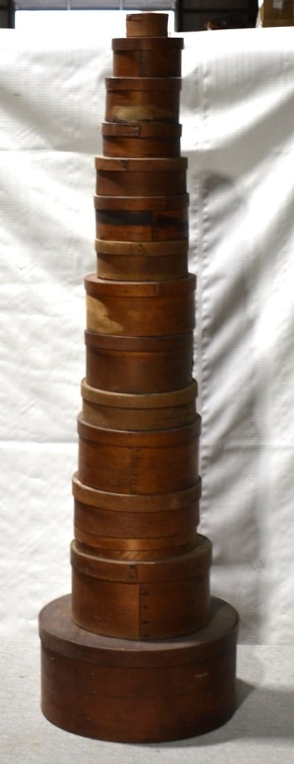 LOT ASSORTED PANTRY BOXES, 19TH C. (1 of 5)