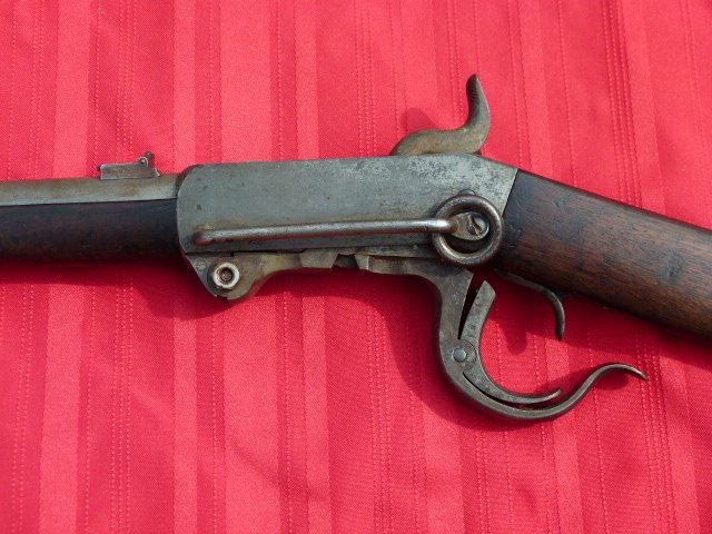 Civil War Burnside Carbine Model 1864 Ser. #2801: Civil War Burnside Carbine Model 1864 Ser. #2801 Marshally Marked Stockinscribed R. Snedaker Co. A. 8th Pa.