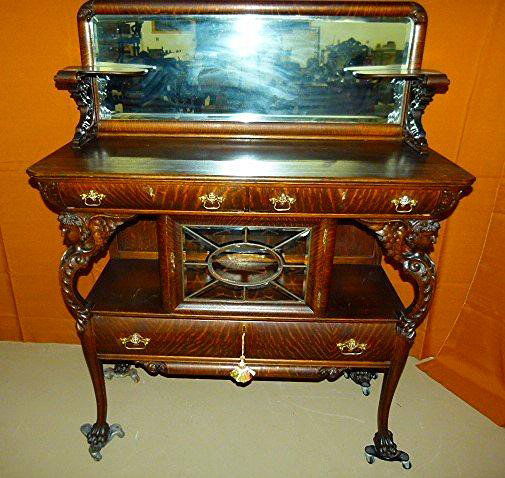 R.J HORNER OAK SIDEBOARD/SERVER C.1890/00 (1 of 5)