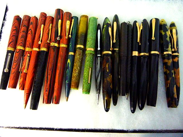 LOT 20 VINTAGE WATERMAN/SHAFFER FOUNTAIN PENS PENCILS (1 of 4)