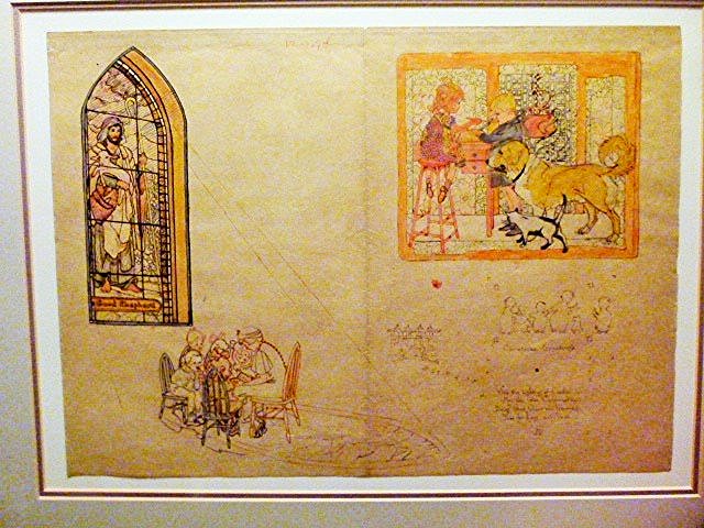 INK/WATERCOLOR CHRISTMAS CARD ILLUSTRATION (1 of 4)