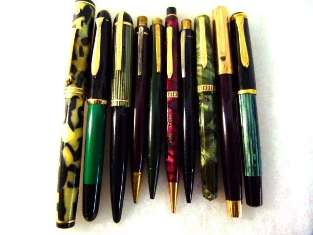 LOT 10 VINTAGE EVERSHARP/PELL KAN 120 FNT PENS/PENCILS (1 of 3)