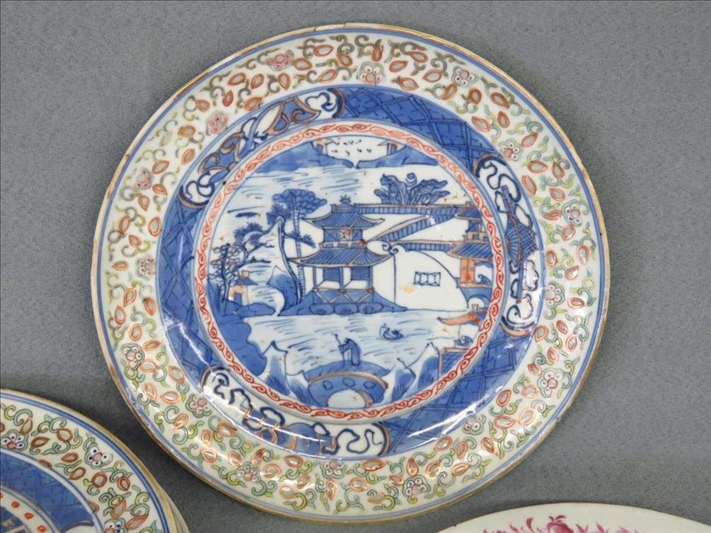 LOT (7) IMPERIAL CHINESE CANTON SHOW PLATES 18/19TH C (1 of 4)