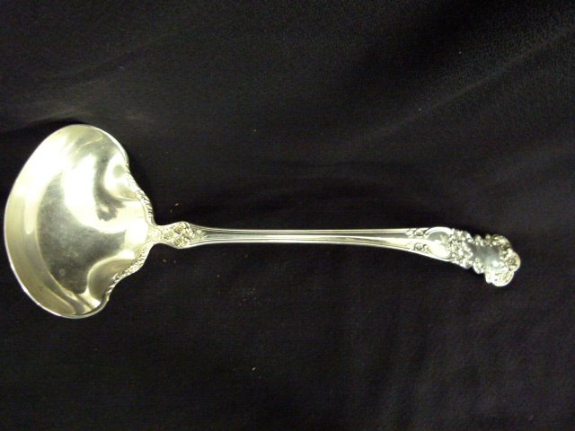 GORHAM STERLING PUNCH BOWL LADLE 19/20TH C (1 of 4)