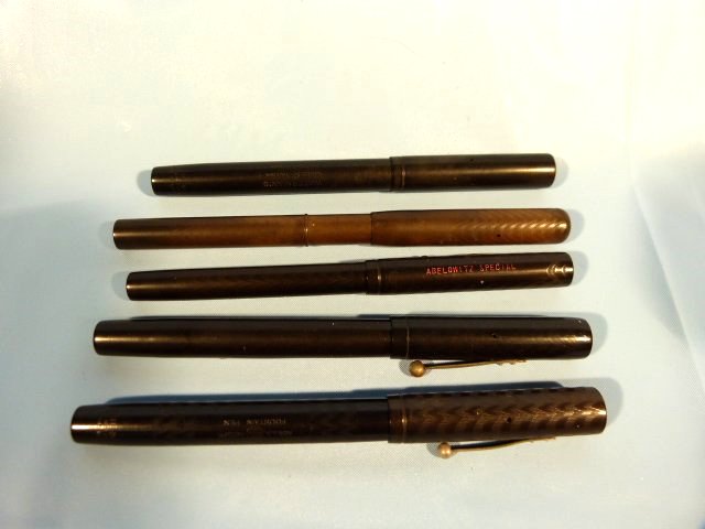 LOT (5) EARLY WATERMAN'S BAKELITE FOUNTAIN PENS C1900 (1 of 5)