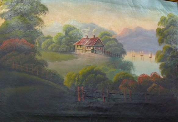 O/C RIVER VIEW ATTRIBUTED TO THOMAS CHAMBERS 19TH C (1 of 3)