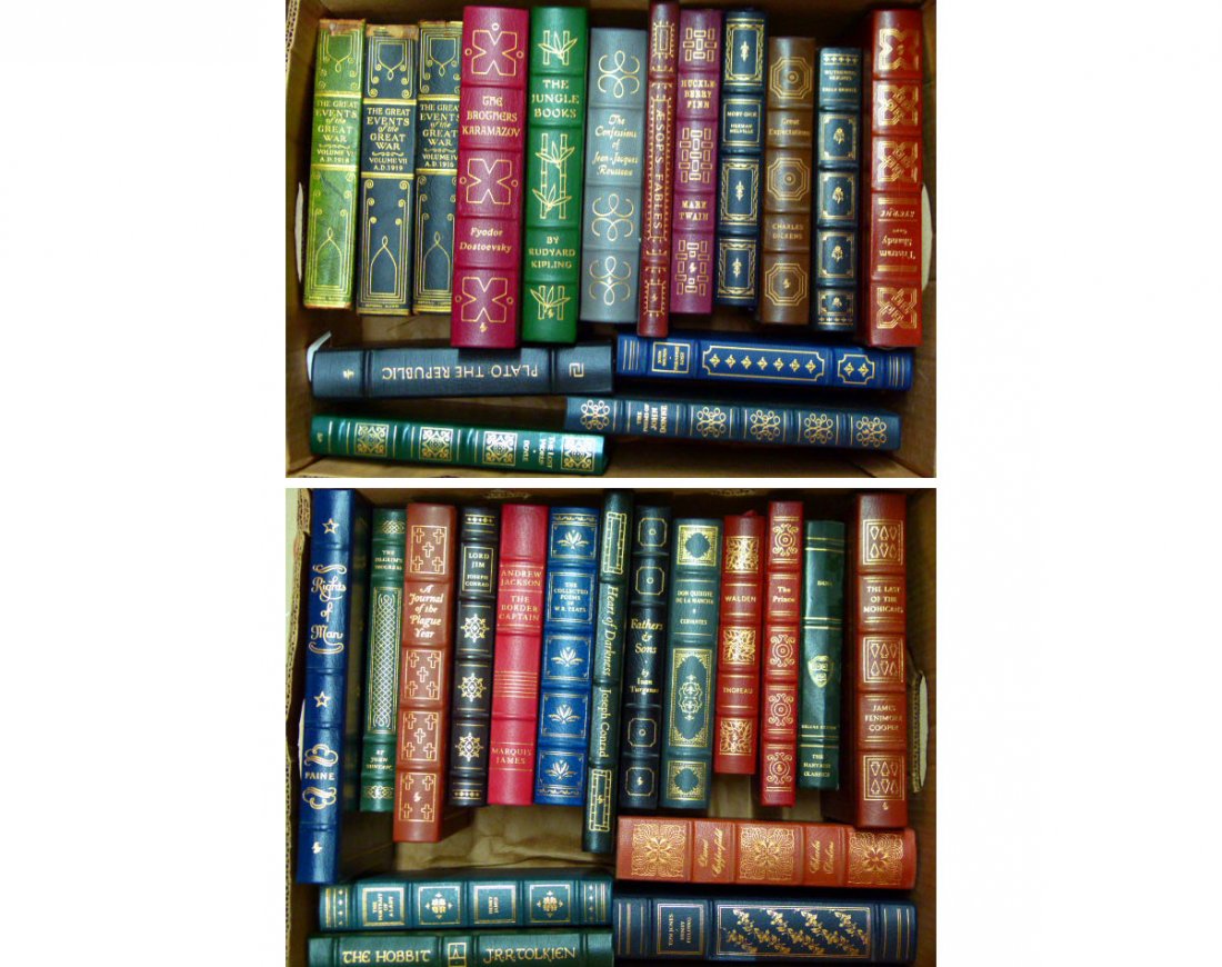 LOT ASSORTED EASTON PRESS LEATHER BOUND COLLECTORS (1 of 3)