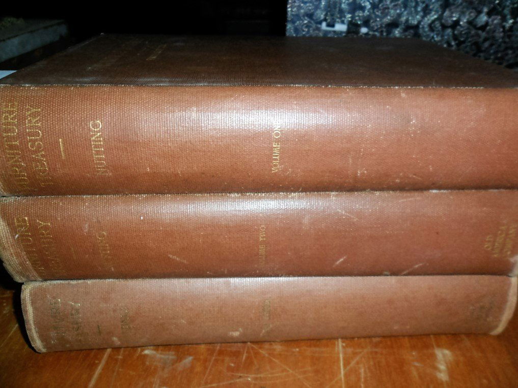 SET (3) VOLS. WALLACE NUTTING "FURNITURE TREASURY" 1928 (1 of 1)