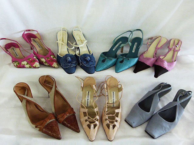 7 PR VINTAGE DESIGNER SHOES INCL. CHANEL, PRADA, (1 of 10)