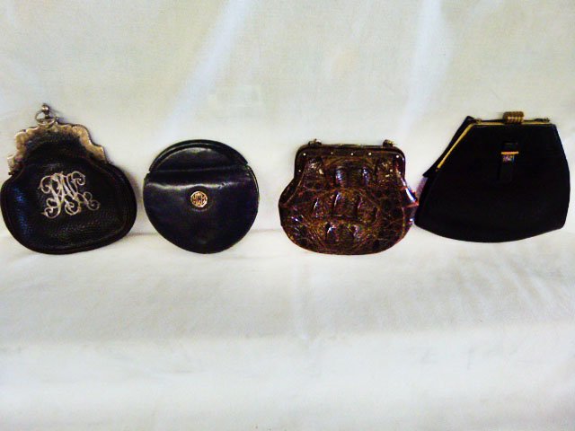 LOT (4) VICTORIAN PURSES INCL. ALLIGATOR (1 of 7)