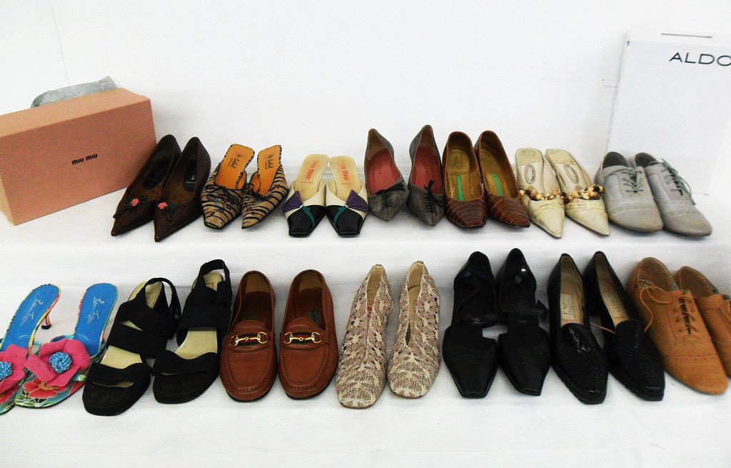 14 PR VINTAGE DESIGNER SHOES INCL. ALDO, GUCCI, BERNE, (1 of 1)
